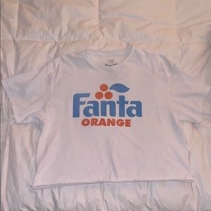 white fanta soda tee shirt
